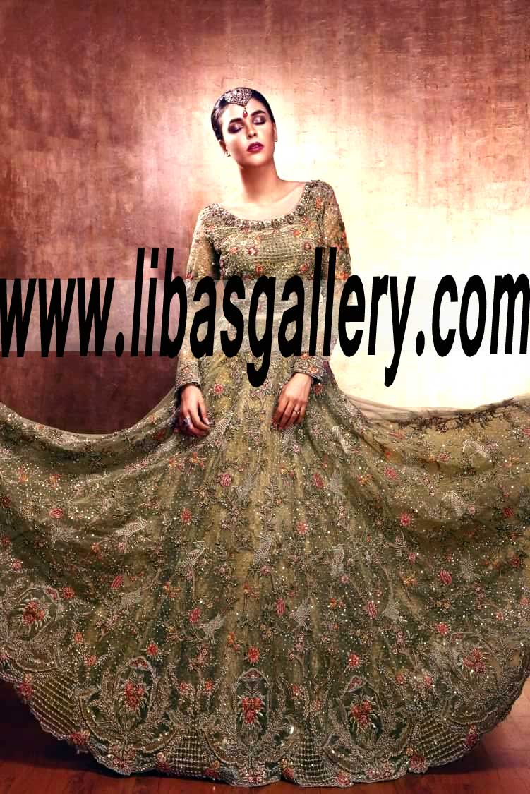 Mesmerizing newest silhouette Bridal Sharara Dress for Wedding and Special Occasions