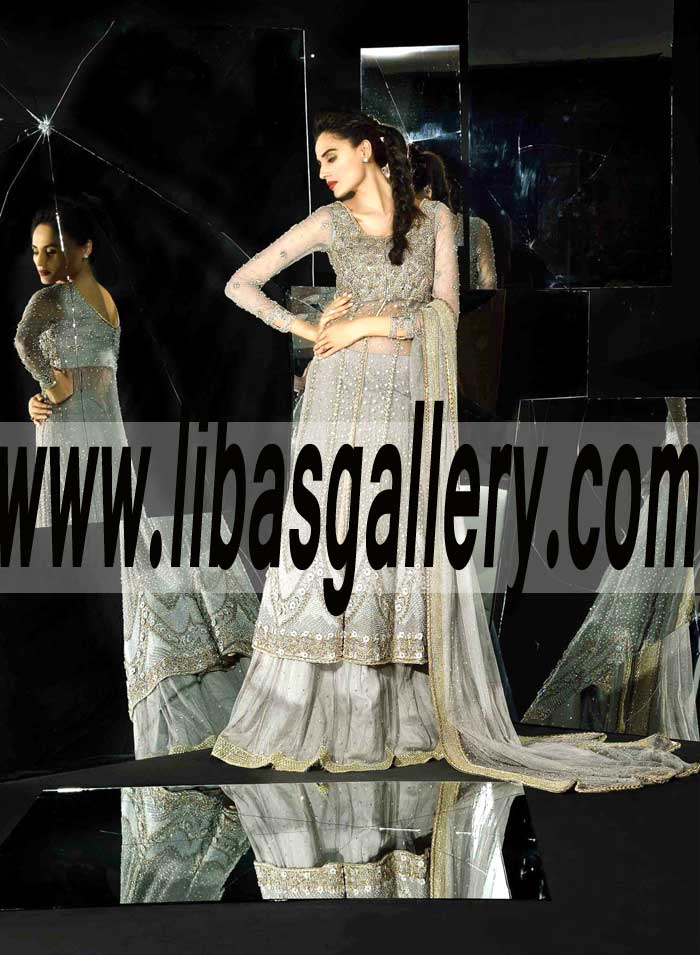 Appealing best looks Bridal Sharara Dress for Wedding and Special Occasions