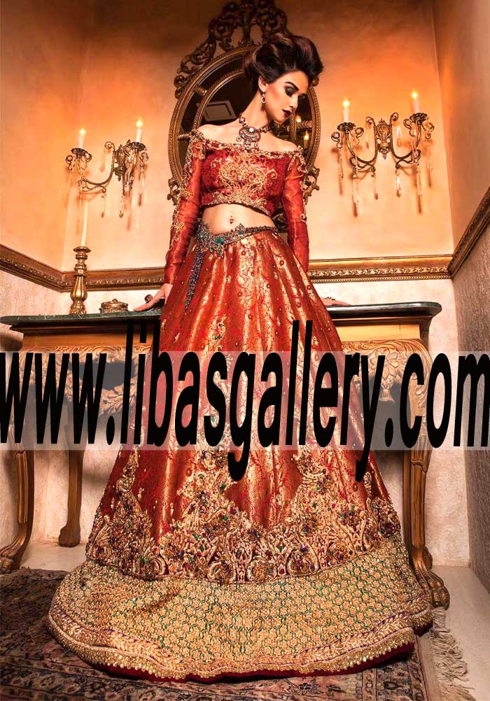 Outstanding biggest fashion trends of 2016 Bridal Lehenga Dress for Wedding and Special Occasions
