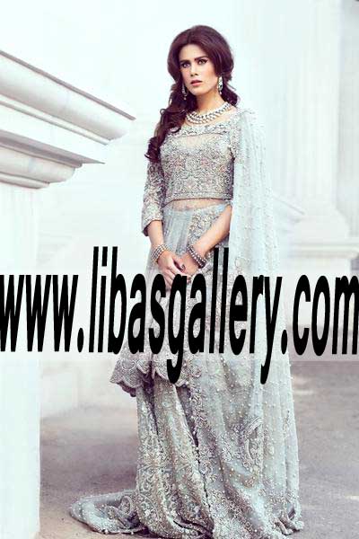 Magnificent Pakistani Designer Wedding Dress for Walima and Reception
