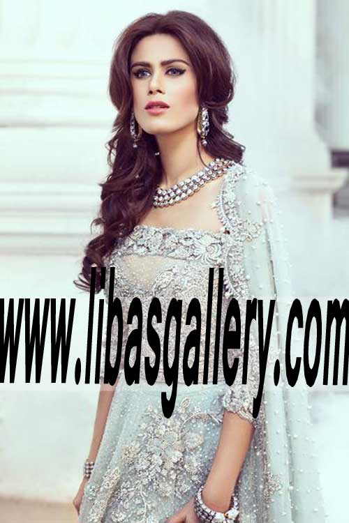 Magnificent Pakistani Designer Wedding Dress for Walima and Reception