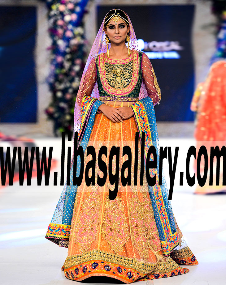 Shop new Meritorious figure flattering timeless Bridal Anarkali Gown Dress for Wedding and Special Occasion