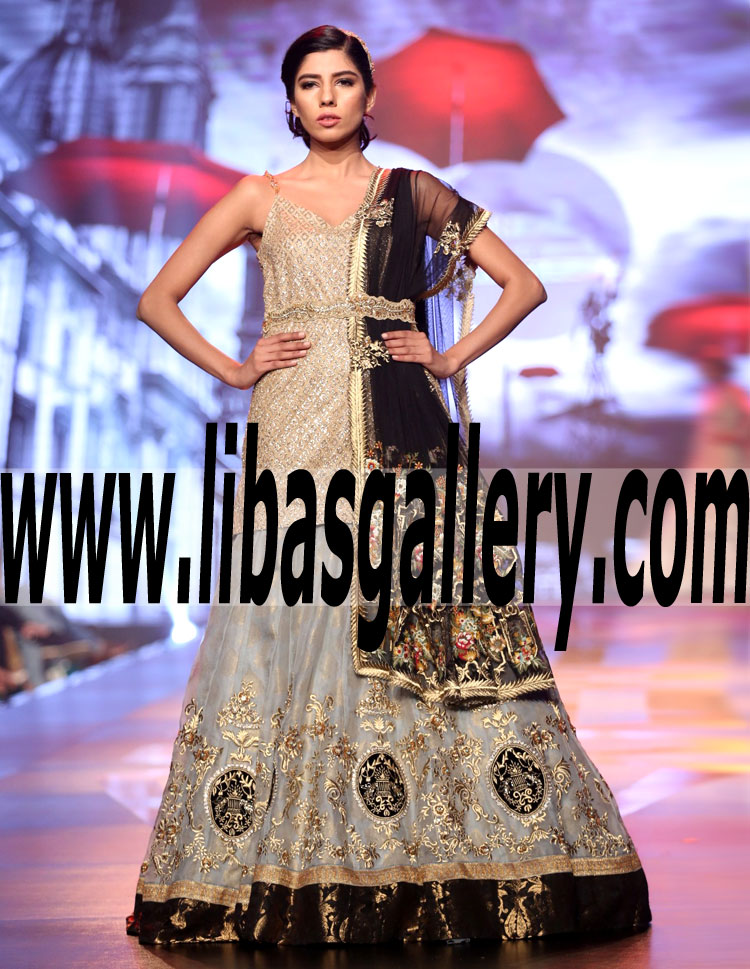 A CLASSIC HIGH FASHION BRIDAL LEHENGA PERFECT FOR ANY COUNTRY-CHIC BRIDE FOR ENGAGEMENT AND SPECIAL OCCASIONS