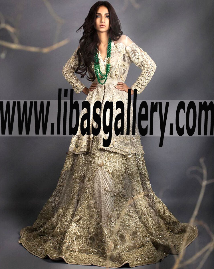 High Fashion Custom Size Wedding Lehenga for Reception and Special Occasions