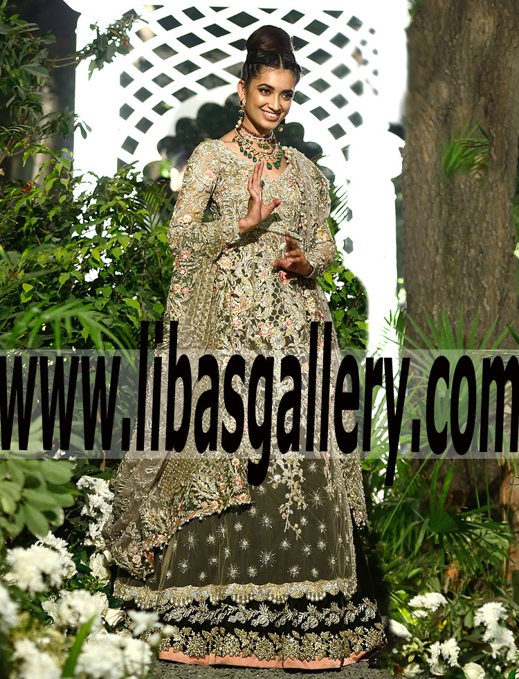 New Charming Fashion Style with Luxury Wedding Lehenga Dress for Valima and Reception