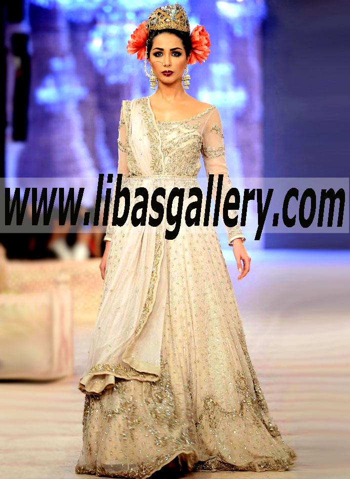 Bridal Wear 2015 Breathtaking Couture Gowns Fit For Reception and Valima Bride