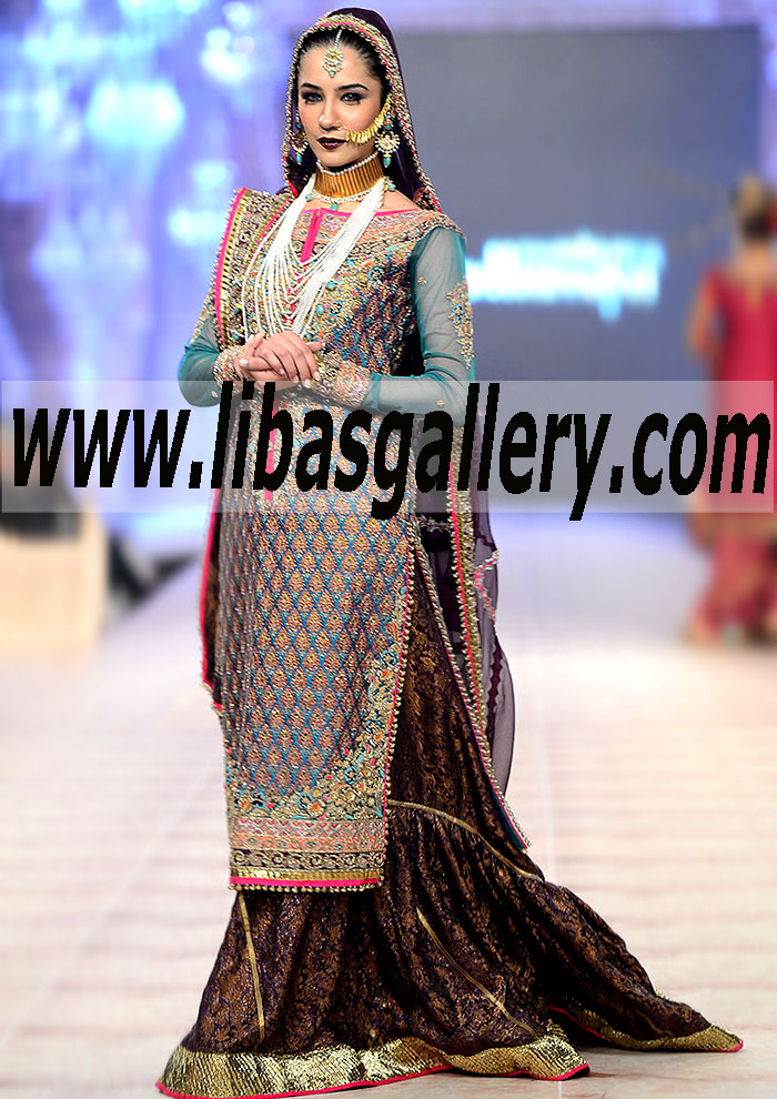 Bridal Wear 2015 THE MOST Elegant GHARARA DRESSES