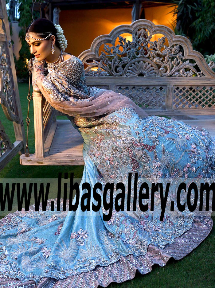 Supremely Stylish Wedding Lehenga with Gorgeous and Sensational Embellishments for Wedding and Special Occasions