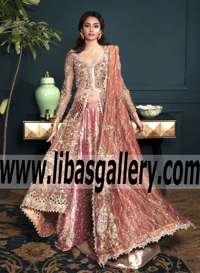Superlative Wedding Anarkali features Beautiful and Fabulous Embellishments for Wedding and Special Occasions