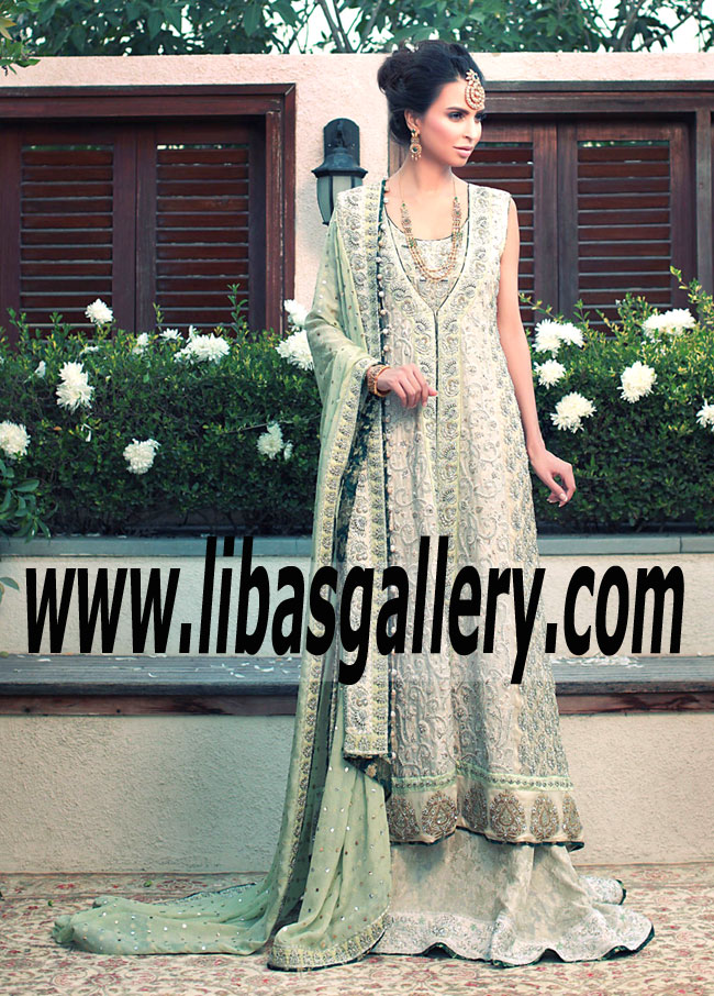 Shine Time MINT ESSENCE Bridal Dress for Nikah and Engagement