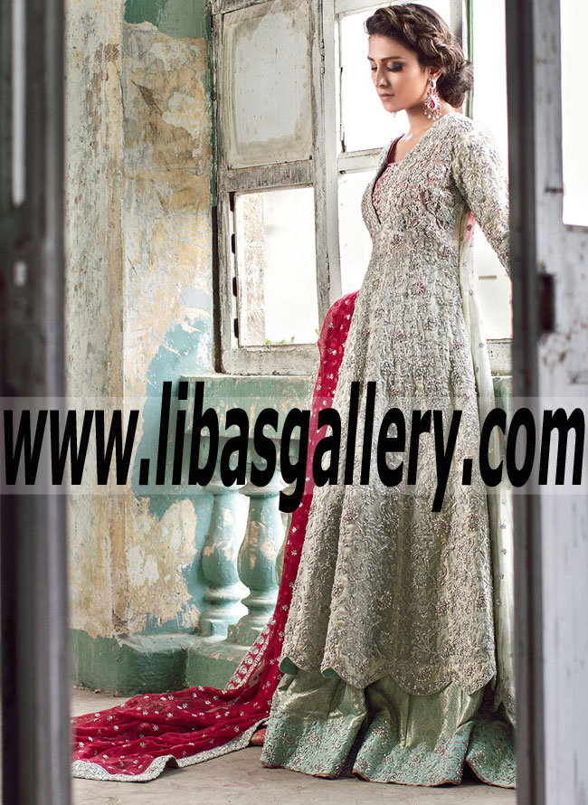 Mesmerizing Moment GLORIOUS Anarkali Wedding Gown for Nikah and Valima