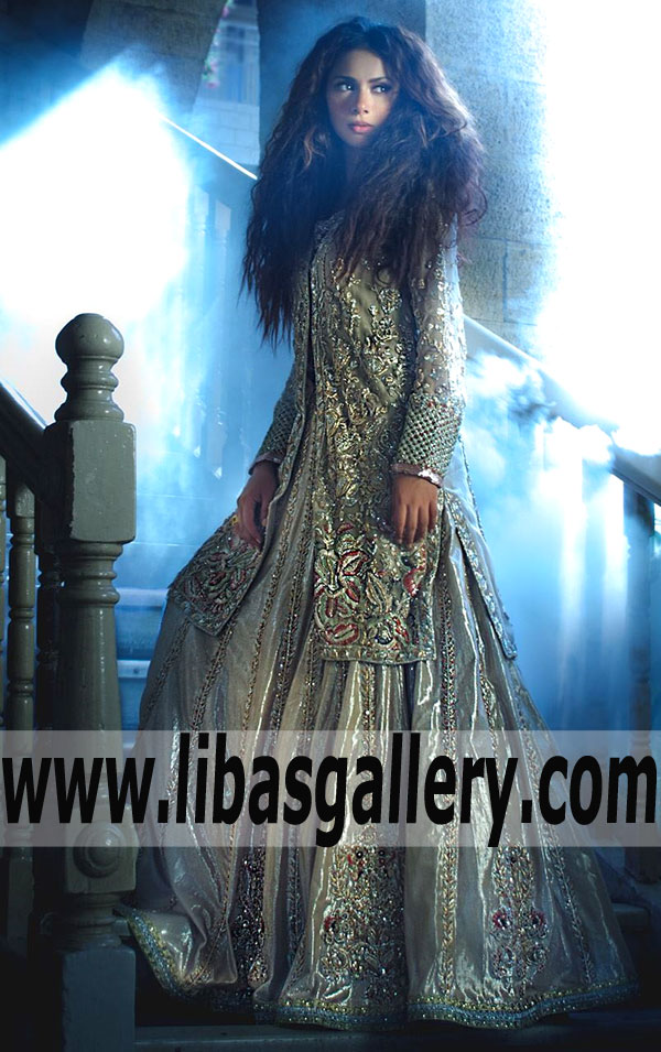 Dream ALPINE SHOW Bridal Lehenga Dress for Reception and Walima Events