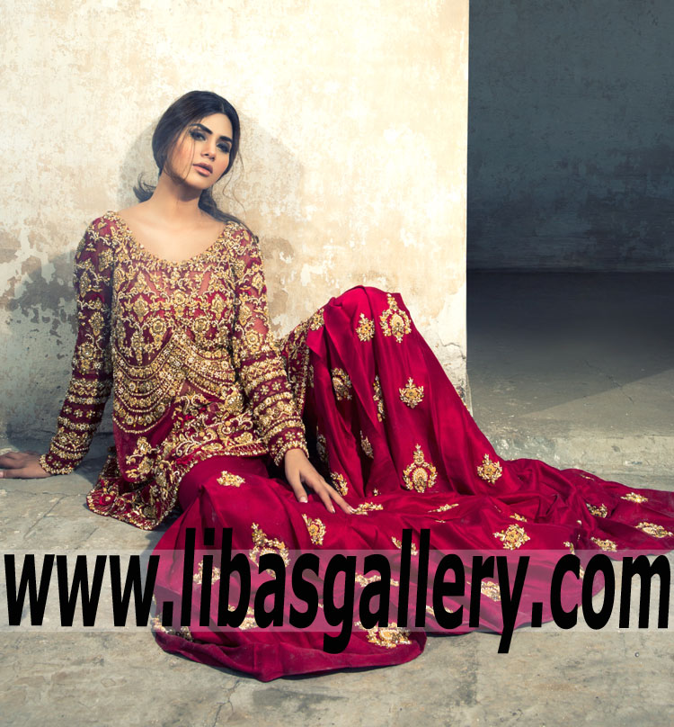 Traditional Designer Bridal Anarkali Dress for Wedding and Special Occasions