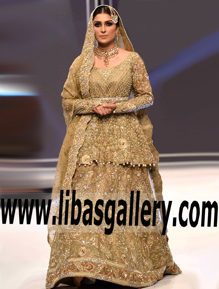 Deepak Perwani Wedding Lenghas Bridal Lenghas Fashion Pakistan Week 2017 Shop in Dallas Texas TX US