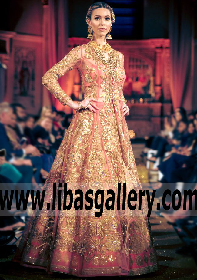 Royal Class Bridal Gown with Marvelous Embellishments for Wedding and Special Occasions