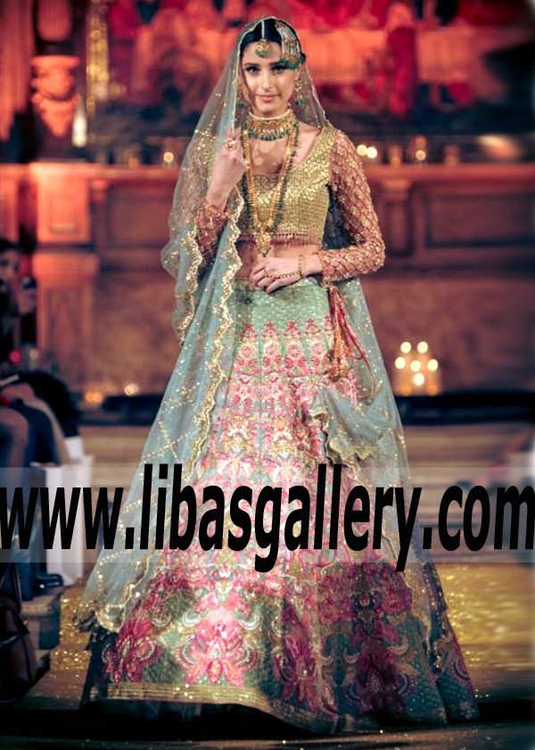 Sensational Pakistani Designer Bridal Lehenga Dress for Walima and Special Occasions