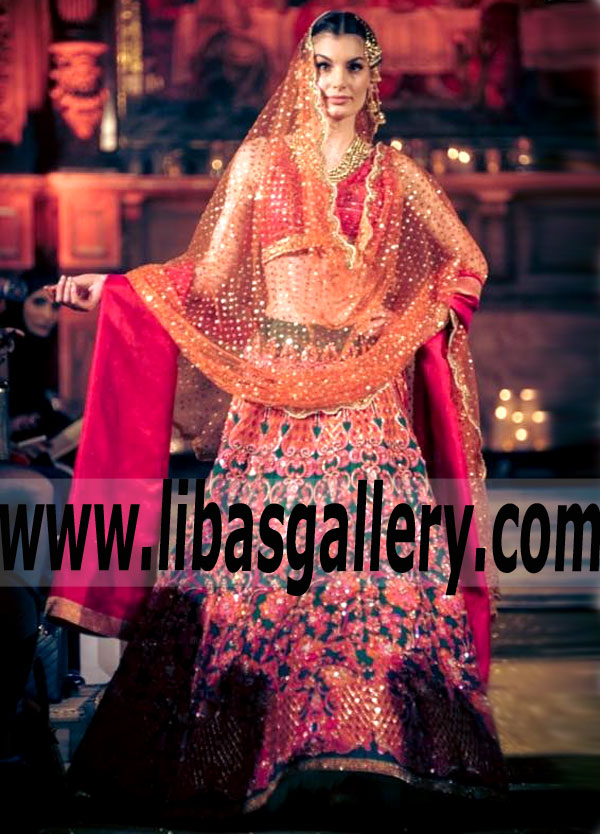 Modern Style Pakistani Designer Lehenga Choli Dress for Wedding and Special Occasions