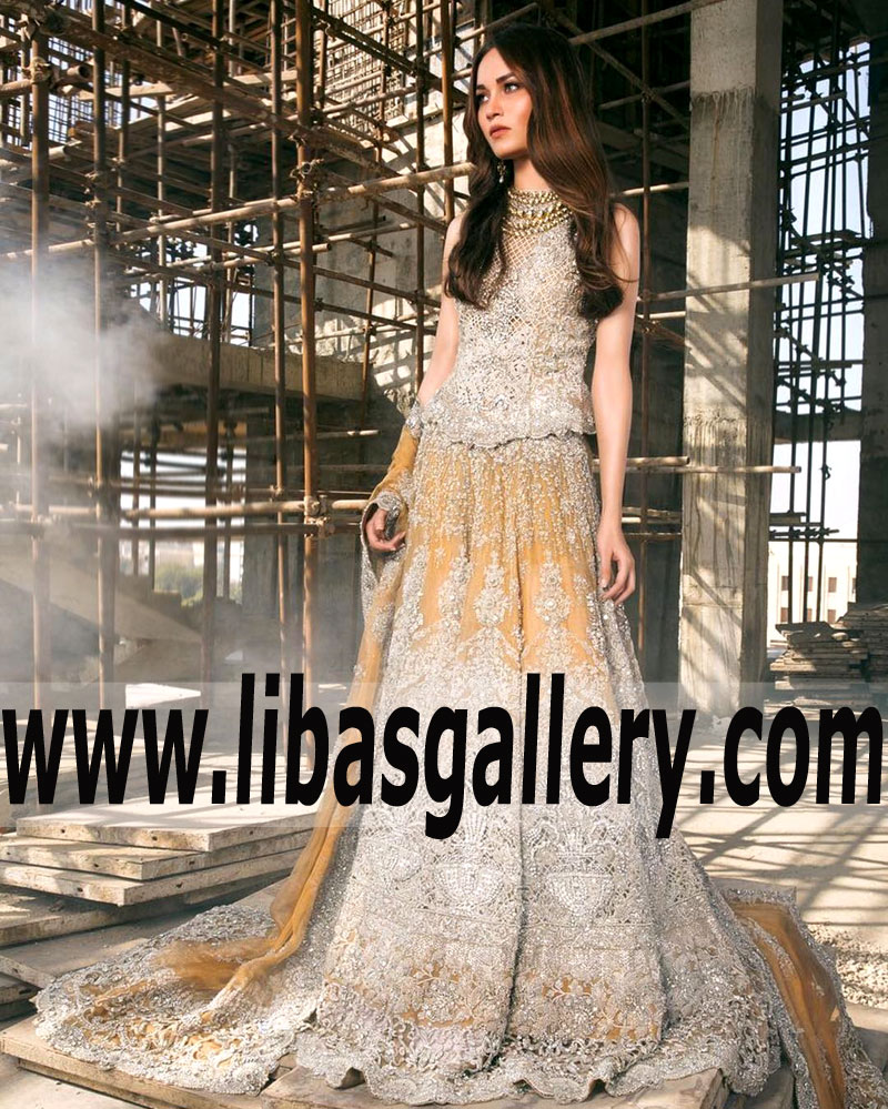 Awesome Embellished Tansy Designer Bridal Lehenga