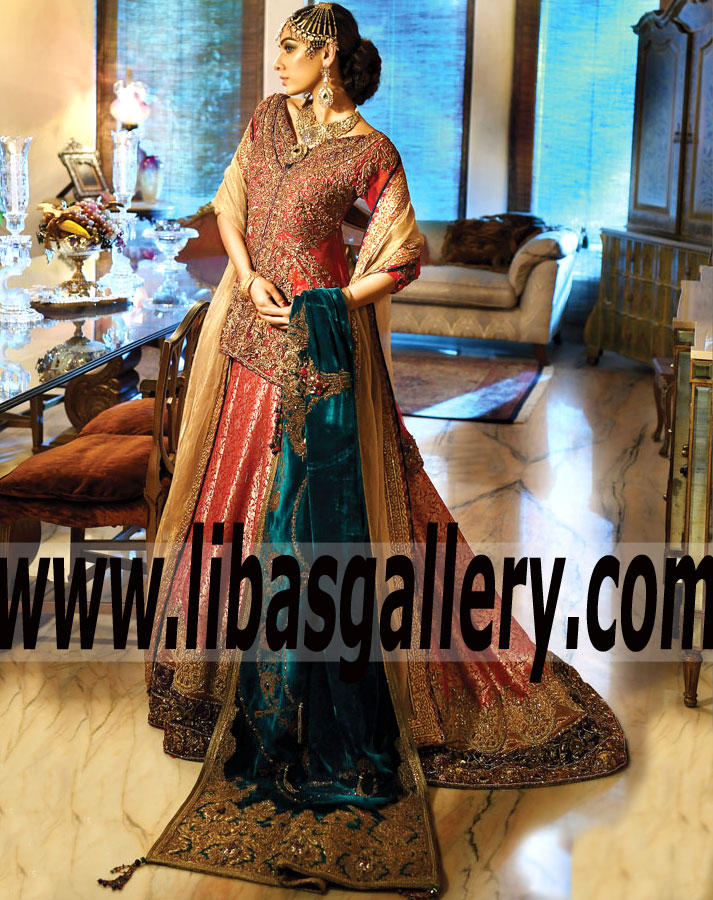 Nilofer Shahid - Bridal Collection 2017 2018 Largest Online Store For Wedding | wedding lehenga | Designer Sharara | Gharara | Party Wear | pakistani bridal wear in UK, USA, Canada, Australia