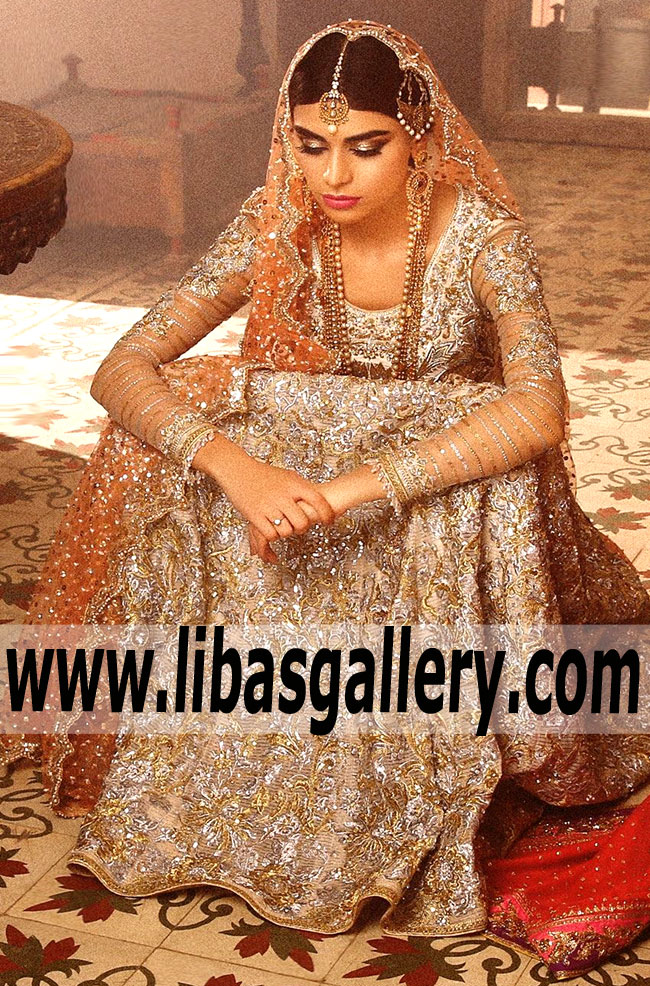 Sensational Pakistani Designer Classic Anarkali Pishwas