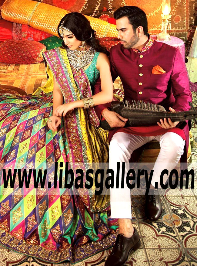 Luxurious Colorful Aster Digital Lehenga Skirt