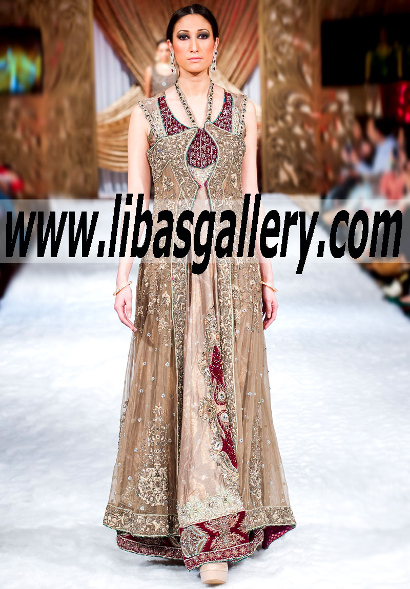 Bridal Wear 2015 TRADITIONAL TOUCH Dress for Reception and Special Occasions