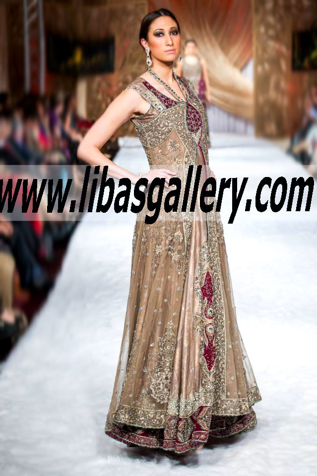 Bridal Wear 2015 TRADITIONAL TOUCH Dress for Reception and Special Occasions