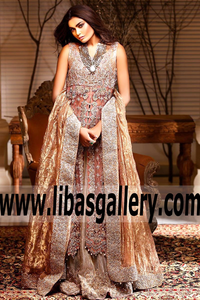 Aisha Imran Bridal Anarkali Wedding Lehnga Anarkali Bridal Lehngas Dresses 2017 Collection Buy in USA, Canada, UK, Ireland, Saudi Arabia UAE