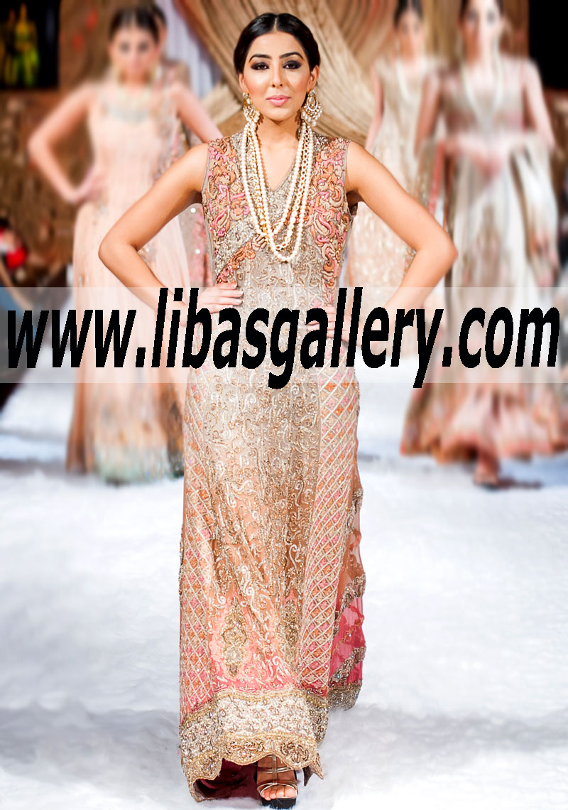 Bridal Wear 2015 RESPLENDENT Special Occasions Dress with HEAVY WORK