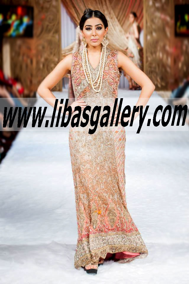 Bridal Wear 2015 RESPLENDENT Special Occasions Dress with HEAVY WORK