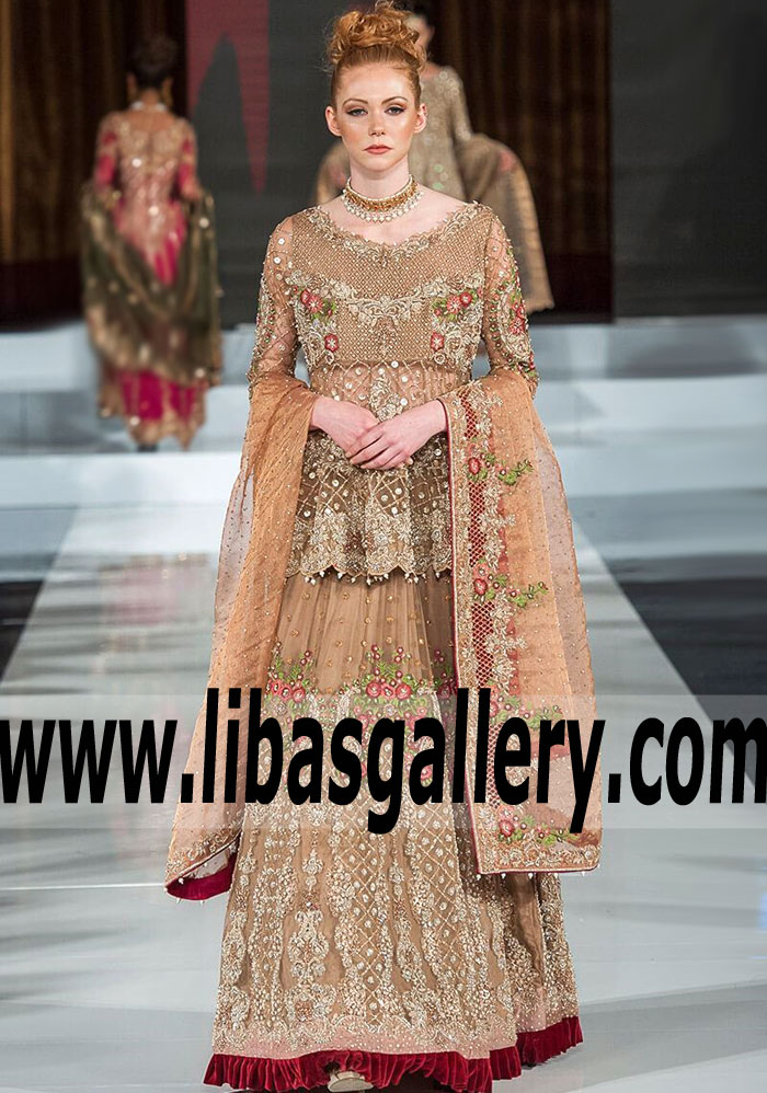 Aisha Imran Peplum Bridal Dresses Tumbleweed Bridal Anarkali Suits Hollis New York NY USA