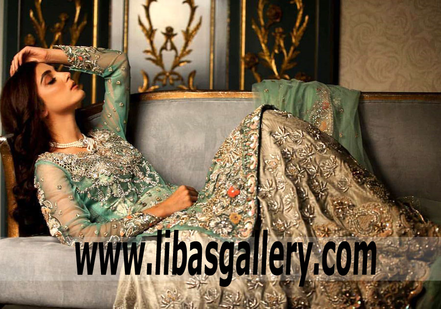 Miraculous Bridal Wear Lehenga for Wedding Reception Ammara Khan Bridal Wear Lehenga Detroit Michigan USA Pakistani Bridal Collection