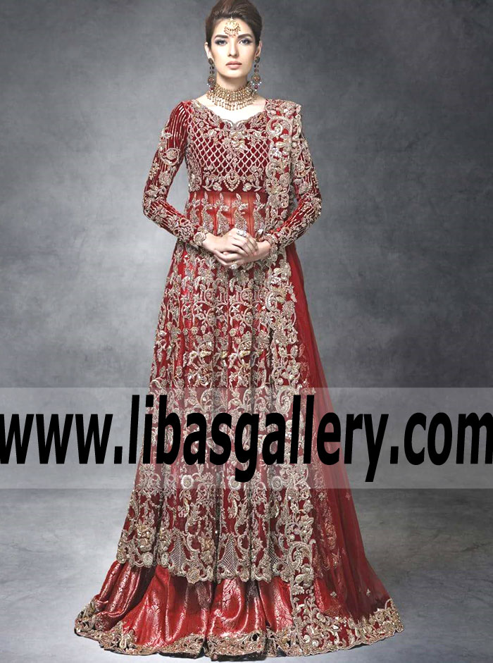 Native Red Wedding Lehenga Dresses Native Wedding Gown Outfit Online Store Forest Hills New York NY US