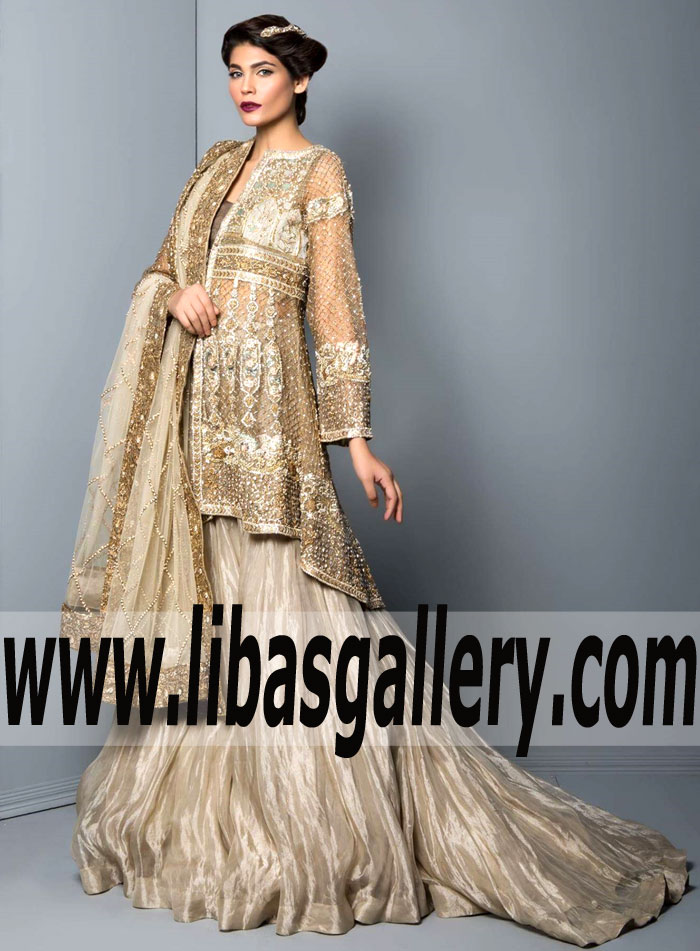 MAHGUL Bridal Wear Pakistani Bridal Dresses Designer MAHGUL Bridal Dress Ghararas Shararas Lehengas Livingston UK