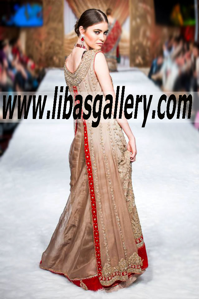 Bridal Wear 2015 STYLISH Unique Style GOWN for Special Occasions