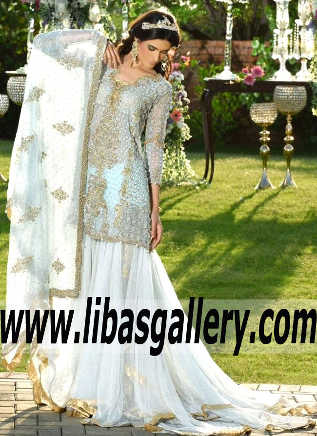 Majestic Zantedeschia Asian Wedding Lehenga