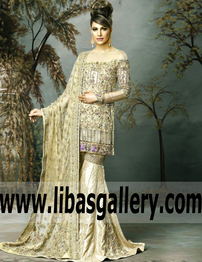 Luxury Flax Gaillardia Asian Wedding Dress