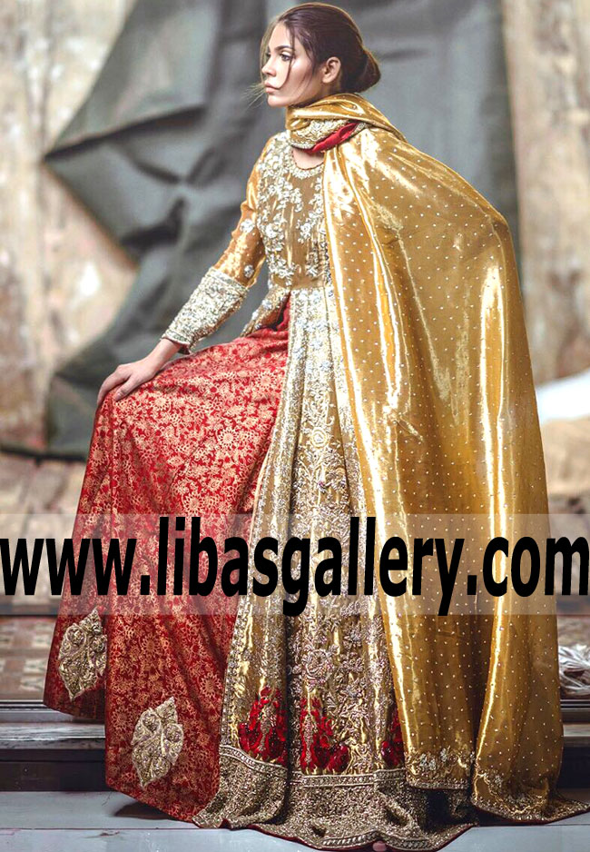 Magnificent Gold Dahlia Bridal Gown