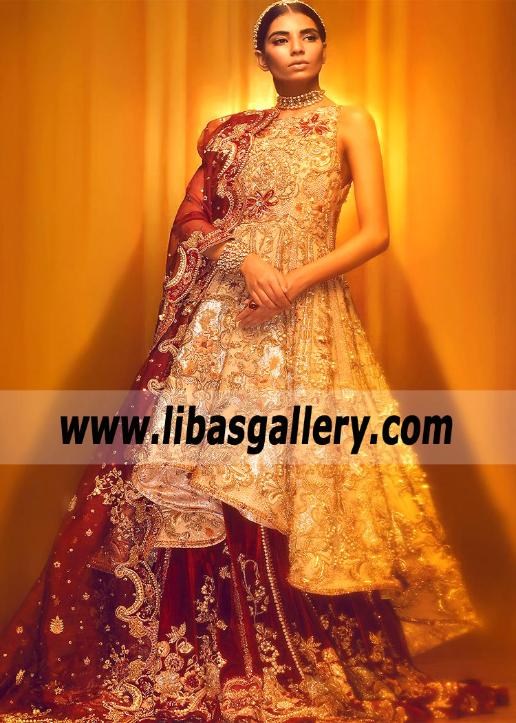 Stunning Rosewood Foxglove Wedding Lehenga Dress