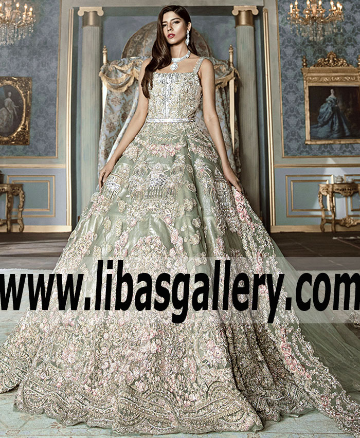 Pakistani Designer Bridal Dresses Los Angeles California USA Republic Womenswear Bridal gown Collection