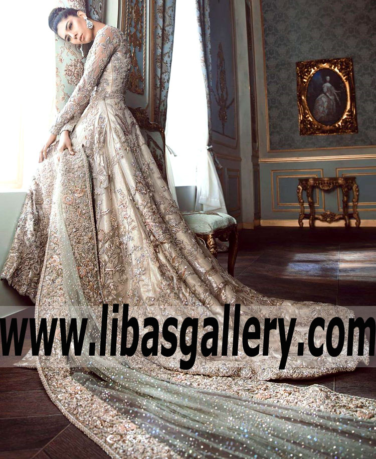 Exquisite Beige Celosia Bridal Dress