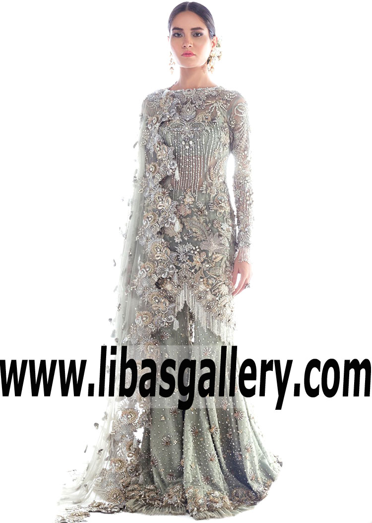 Most Iconic Pale Turquoise Lilium Wedding Dress