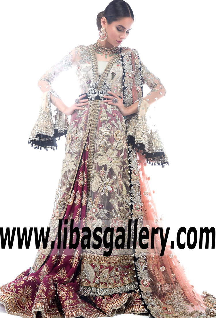 Pakistani Bridal Dresses Bethesda Washington USA Elan Bridal Lehenga Dresses Champs de Patchouli Collection