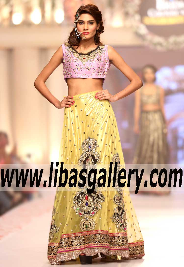 Bridal Wear 2015 Sensational Bridal Couture Lehenga for Weding and Special Occasions