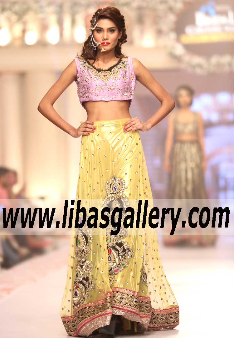 Bridal Wear 2015 Sensational Bridal Couture Lehenga for Weding and Special Occasions