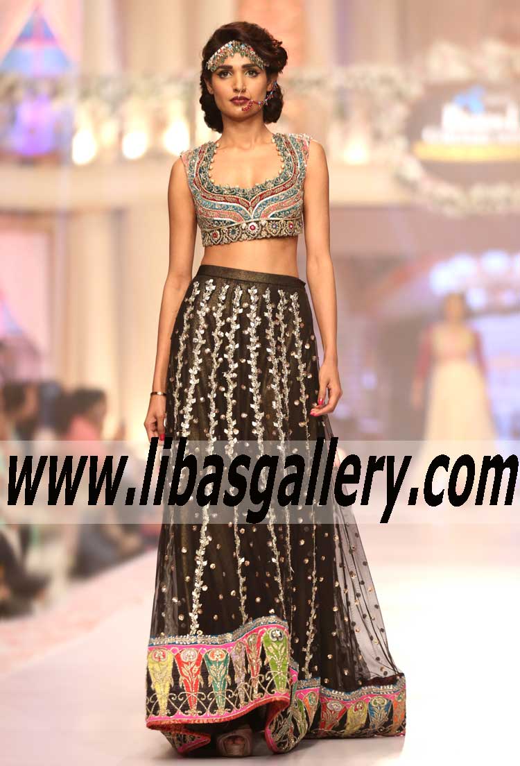 Bridal Wear 2015 Gorgeous Bridal Couture Lehenga CHOLI for Asian brides