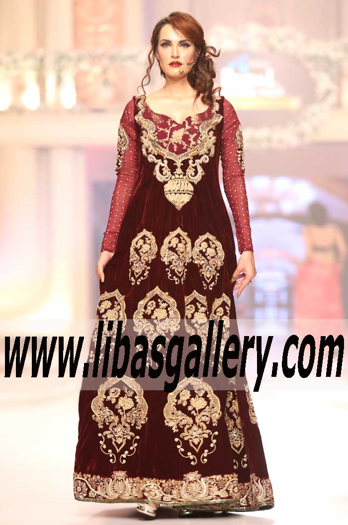 Tabassum Mughal Through the Vintage Rose BRIDAL Collection at Telenor Bridal Couture Week 2015 2016 bUY nOW