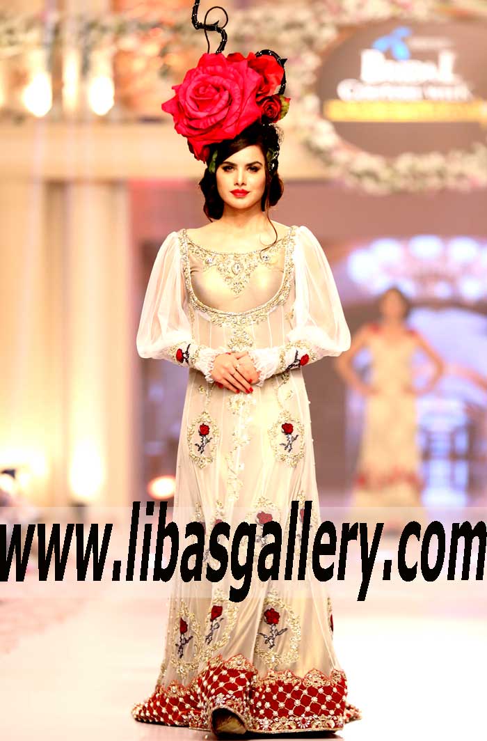 BUY Tabassum Mughal GOWN lehenga collection, Gallery of Tabassum Mughal Telenor Bridal Couture Week 2015 2016 - Tabassum Mughal Pakistani Fashion Designer