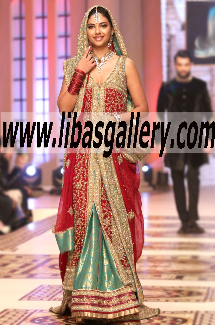 Bridal Wear 2015 Stunning Wedding Lehenga for bride