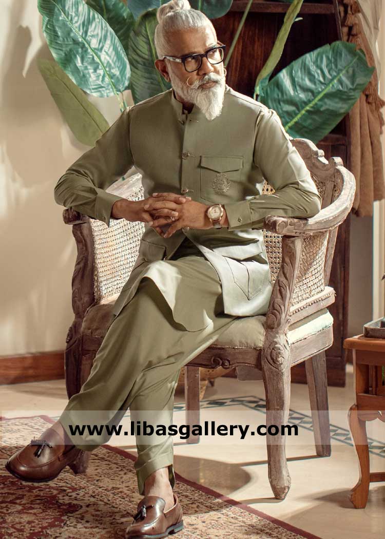 Plain Waistcoat Style for Grand Father 